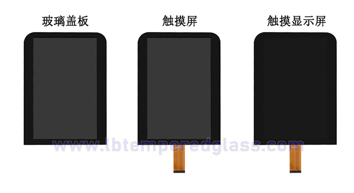 触摸屏一体黑玻璃盖板