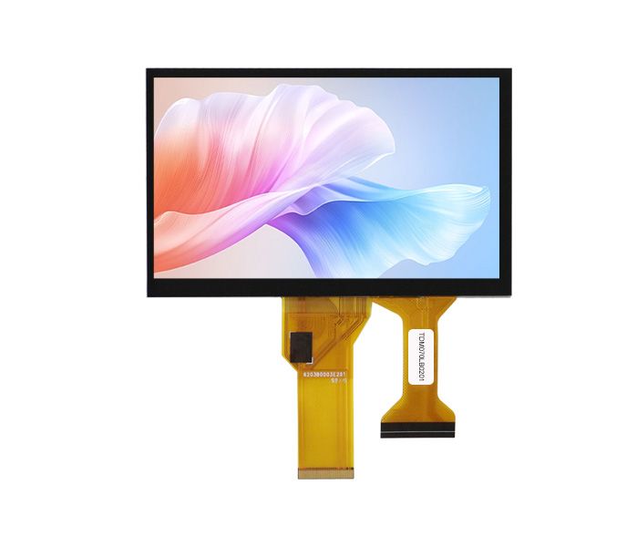 7寸触摸与液晶外形一致的G+G电容触摸显示总成TDM070LB0201